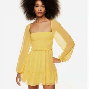 Aritzia Wilfred yellow Tempest dress XS